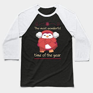 The most wonderful time of the year penguin cartoon Baseball T-Shirt